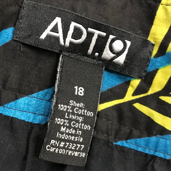 # APT.9  Plus Size Pleated Skit & Belt - Picture 5 of 7